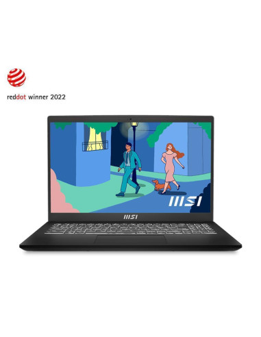 Notebook, MSI, Modern, 15 B7M, CPU AMD RyzenT 7, 7730U, 2 GHz, 15.6 ", 1920 x 1080 pixels, RAM 16 GB, DDR4-SDRAM, SSD 1000 GB, 