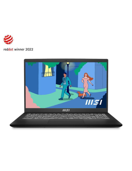 Notebook, MSI, Modern, 15 B7M, CPU AMD RyzenT 7, 7730U, 2 GHz, 15.6 ", 1920 x 1080 pixels, RAM 16 GB, DDR4-SDRAM, SSD 1000 GB, 