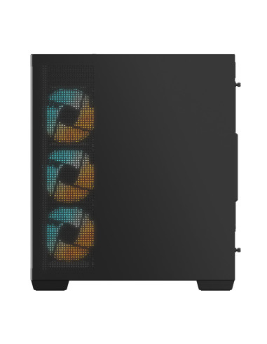 Case, GIGABYTE, GB-C500P ST, MidiTower, Case product features Transparent panel, ATX, MicroATX, MiniITX, Colour Black, GB-C500P