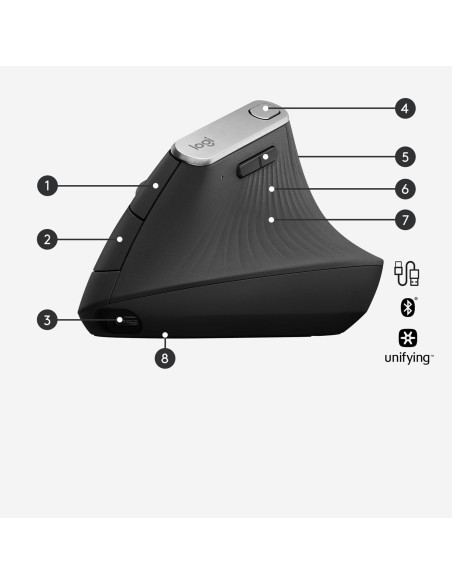 MOUSE USB OPTICAL WRL MX ERGO/910-005448 LOGITECH