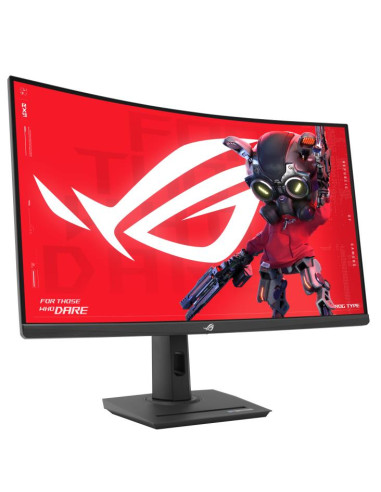 LCD Monitor, ASUS, ROG Strix XG32WCMS, 31.5", Gaming/Curved, Panel VA, 2560x1440, 16:9, 280Hz, 1 ms, Swivel, Pivot, Height adju
