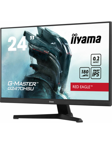 LCD Monitor, IIYAMA, G2470HSU-B6, 24", Panel IPS, 1920x1080, 16:9, 180Hz, Matte, 0.2 ms, Speakers, Colour Black, G2470HSU-B6