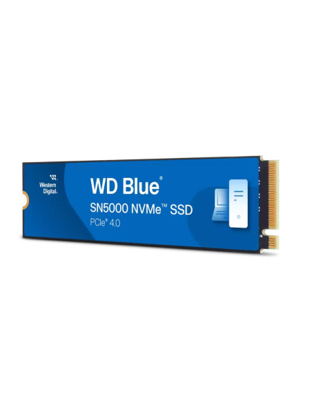SSD, WESTERN DIGITAL, Blue SN5000, 500GB, M.2, PCIe Gen4, NVMe, Write speed 4000 MBytes/sec, Read speed 5000 MBytes/sec, 2.38mm