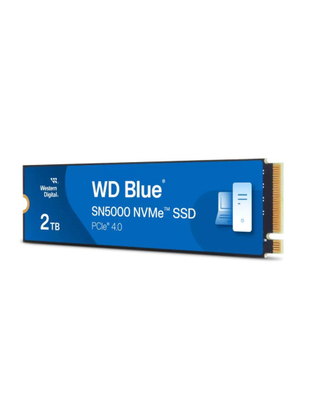 SSD, WESTERN DIGITAL, Blue SN5000, 2TB, M.2, PCIe Gen4, NVMe, Write speed 4850 MBytes/sec, Read speed 5150 MBytes/sec, 2.38mm, 