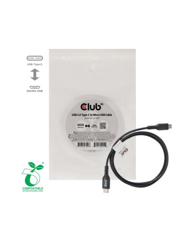 CABLE USB TO MICRO USB 1M/M/M CAC-1526 CLUB3D