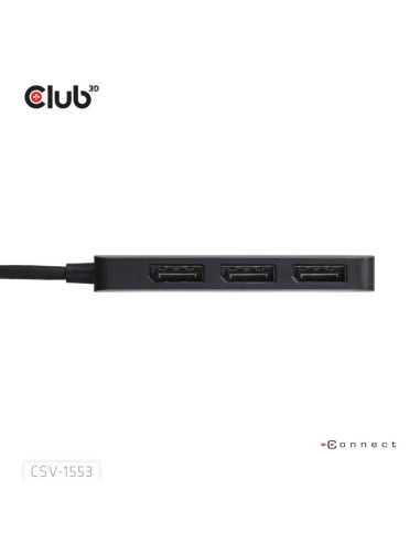 I/O HUB USB-C 3PORT DP/CSV-1553 CLUB3D