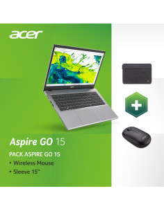 Notebook, ACER, Aspire, Go 15, CPU AMD RyzenT 5, 5625U, 2.3 GHz, 15.6 ", 1920 x 1080 pixels, RAM 16 GB, DDR4-SDRAM, Discrete gr