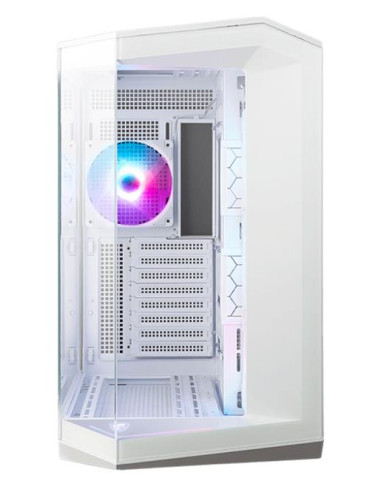 Case, MSI, MAG PANO 100R PZ, MidiTower, Case product features Transparent panel, ATX, MicroATX, MiniITX, Colour White, MAGPANO1