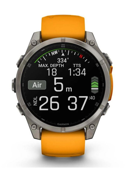 SMARTWATCH FENIX 8 SAPPHIRE/ORANGE 010-02904-11 GARMIN