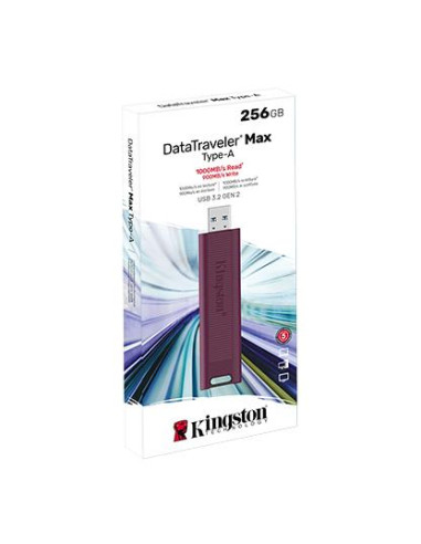 MEMORY DRIVE FLASH USB3.2/256GB DTMAXA/256GB KINGSTON
