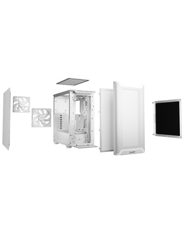 Case, BE QUIET, PURE BASE 501, MidiTower, Not included, ATX, MicroATX, MiniITX, Colour White, BG075