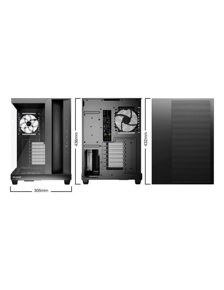 Case, BE QUIET, ATX/micro ATX/Mini-ITX, Black, Midi Tower, PC, BGW85