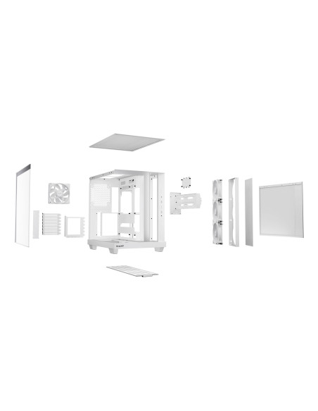 Case, BE QUIET, ATX/micro ATX/Mini-ITX, White, Midi Tower, PC, BGW86