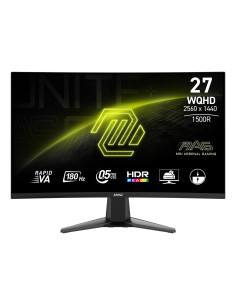 LCD Monitor, MSI, 27 ", 2560 x 1440 pixels, Quad HD, Native aspect ratio 16:9, LCD, Curved, MAG27CQ6F
