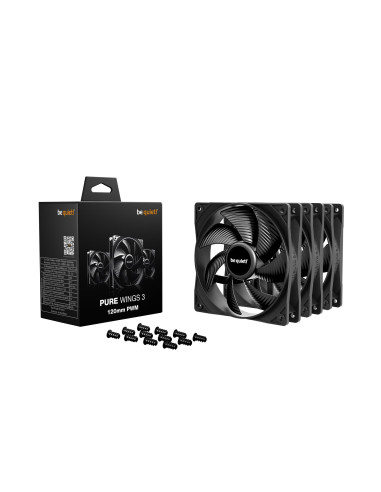 CASE FAN 120MM PURE WINGS 3/PWM 3-PACK BL141 BE QUIET