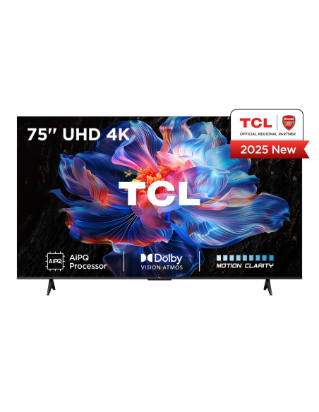 TV Set, TCL, 75 ", 4K Ultra HD, 3840 x 2160 pixels, Flat, 16:9, DLED, 75V6C