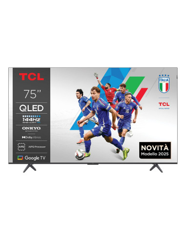 TV Set, TCL, 75 ", 4K Ultra HD, 3840 x 2160 pixels, Flat, 16:9, QLED, 75P8K