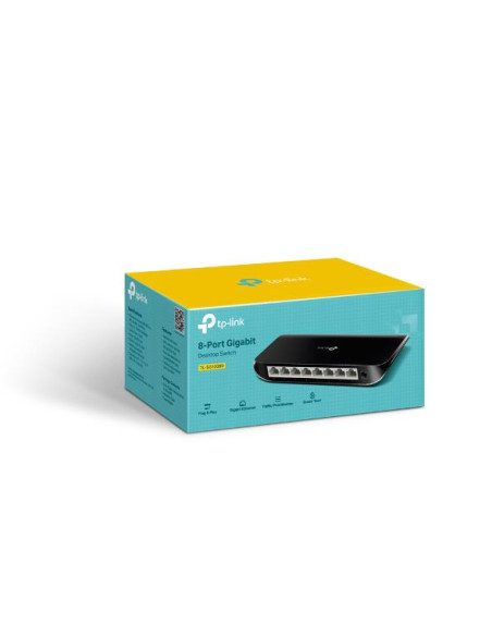 Switch, TP-LINK, 8x10Base-T / 100Base-TX / 1000Base-T, TL-SG1008D