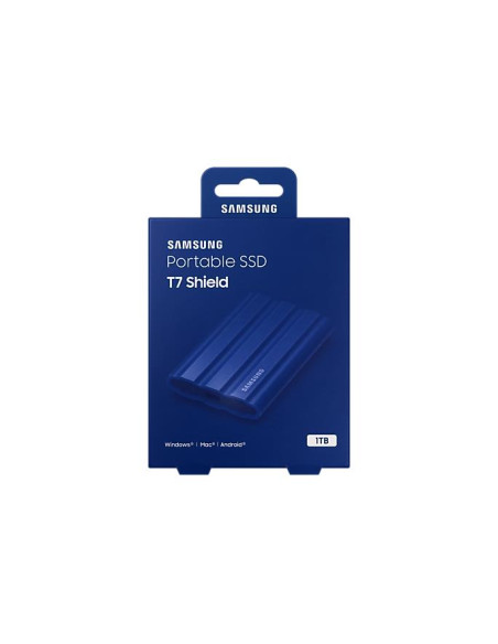 External SSD, SAMSUNG, T7, 1TB, USB 3.2, Write speed 1000 MBytes/sec, Read speed 1050 MBytes/sec, MU-PE1T0R/EU