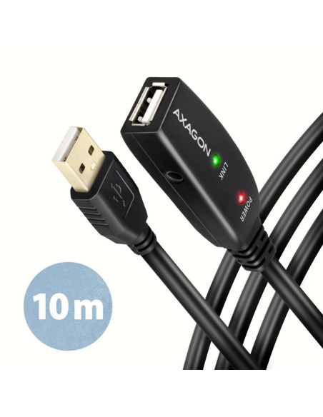 CABLE USB2.0 A-M/A-F ACTIVE/10M ADR-210 AXAGON