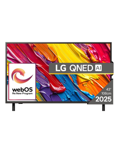 TV Set, LG, 43 ", 4K Ultra HD, 3840 x 2160 pixels, Flat, 16:9, QNED, 43QNED84A3C