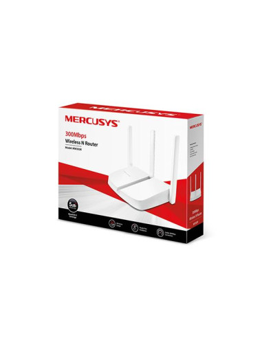 Wireless Router, MERCUSYS, Wireless Router, 300 Mbps, IEEE 802.11b, IEEE 802.11g, IEEE 802.11n, Number of antennas 2, MW305R
