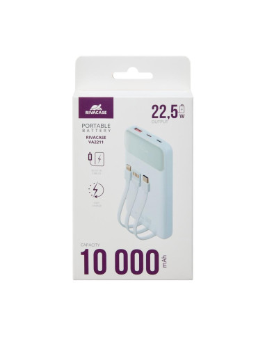 POWER BANK USB 10000MAH/VA2211 WHITE RIVACASE