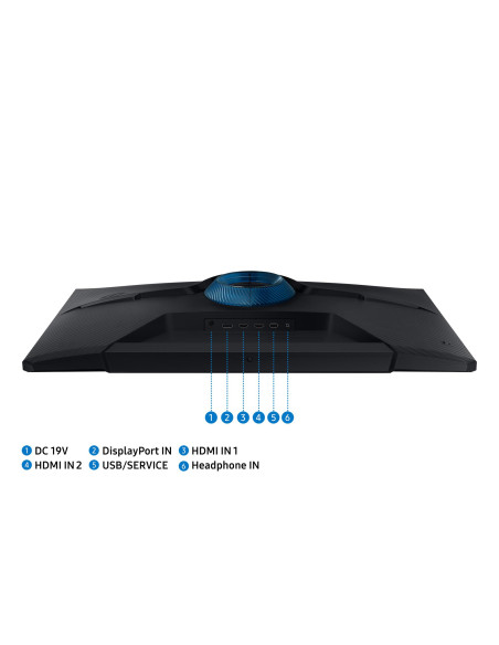 LCD Monitor, SAMSUNG, Odyssey G5 G51C, 32", Gaming, 2560x1440, 16:9, 165Hz, 1 ms, Swivel, Pivot, Height adjustable, Tilt, Colou