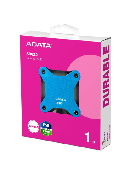 External SSD, ADATA, SD620, 1TB, USB 3.2, Write speed 460 MBytes/sec, Read speed 520 MBytes/sec, SD620-1TCBL