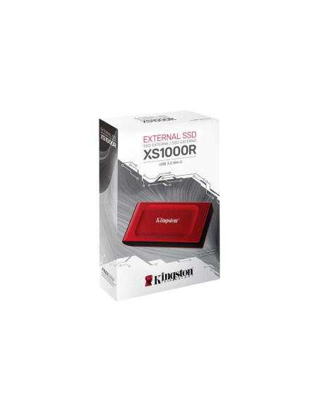 External SSD, KINGSTON, XS1000, 2TB, USB 3.2, Write speed 1000 MBytes/sec, Read speed 1050 MBytes/sec, SXS1000R/2000G