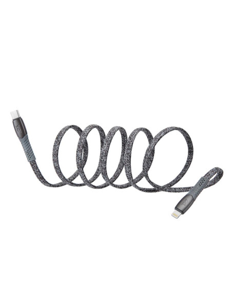 CABLE USB-C TO LIGHTNING 1.2M/GREY PS6107 GR12 RIVACASE