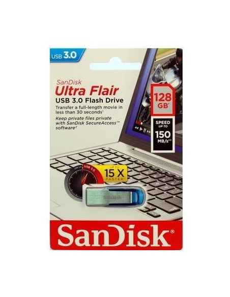 MEMORY DRIVE FLASH USB3 128GB/SDCZ73-128G-G46B SANDISK