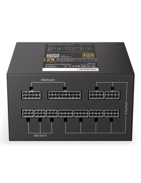 Power Supply, ENDORFY, EY7A007, 650 Watts, Efficiency 80 PLUS GOLD, MTBF 100000 hours, EY7A007