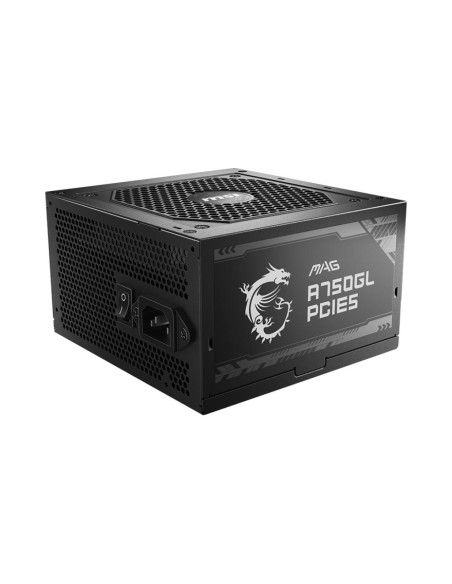 Power Supply, MSI, 750 Watts, Efficiency 80 PLUS GOLD, PFC Active, MAGA750GLPCIE5