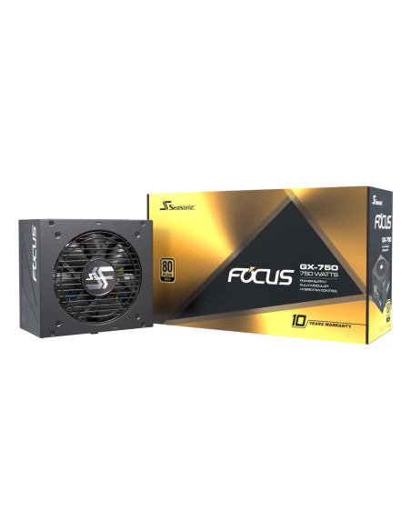 Power Supply, SEASONIC, FOCUS GX ATX 3.0, 750 Watts, Efficiency 80 PLUS GOLD, MTBF 100000 hours, FOCUS-GX-750-V4