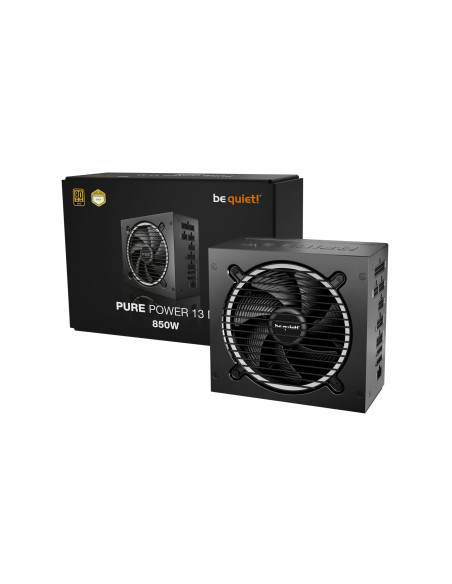 Power Supply, BE QUIET, Pure Power 13, 850 Watts, Peak Power 900 Watts, Efficiency 80 PLUS GOLD, PFC Active, MTBF 100000 hours,