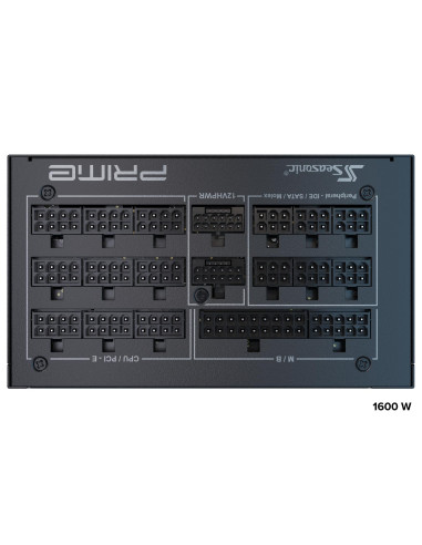 Power Supply, SEASONIC, PRIME PX ATX 3.0, 1600 Watts, Efficiency 80 PLUS PLATINIUM, MTBF 100000 hours, PRIME-PX-1600-ATX30