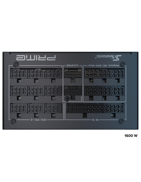 Power Supply, SEASONIC, PRIME PX ATX 3.0, 1600 Watts, Efficiency 80 PLUS PLATINIUM, MTBF 100000 hours, PRIME-PX-1600-ATX30