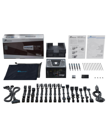 Power Supply, SEASONIC, PRIME TX ATX 3.0, 1300 Watts, Efficiency 80 PLUS TITANIUM, MTBF 100000 hours, PRIME-TX-1300-ATX30