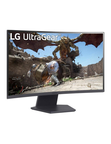 LCD Monitor, LG, 27GS60QC-B, 27", Gaming/Curved, Panel VA, 2560x1440, 16:9, 180 Hz, Matte, 1 ms, Tilt, Colour Black, 27GS60QC-B