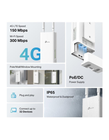 WRL 3G/4G ROUTER 300MBPS/TL-MR100-OUTDOOR TP-LINK