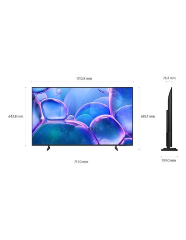 TV Set, SAMSUNG, 50 ", 4K Ultra HD, 3840 x 2160 pixels, Flat, 16:9, LED, UE50U7022FKXXH