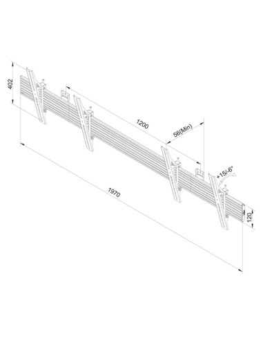 MONITOR ACC WALL MOUNT /MENU/32-55" NMPRO-WMB2 NEOMOUNTS