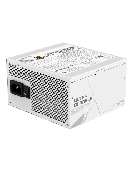 Power Supply, GIGABYTE, UD750GM PG5 ICE, ATX 3.1, 750 Watts, Efficiency 80 PLUS GOLD, PFC Active, MTBF 100000 hours, GP-UD750GM
