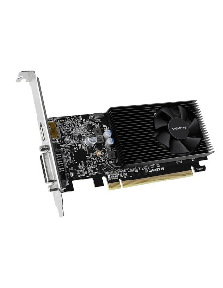 Graphics Card, GIGABYTE, NVIDIA GeForce GT 1030, 2 GB, GDDR4, 64 bit, PCIE 3.0 16x, Memory 2100 MHz, GPU 1177 MHz, Single Slot 