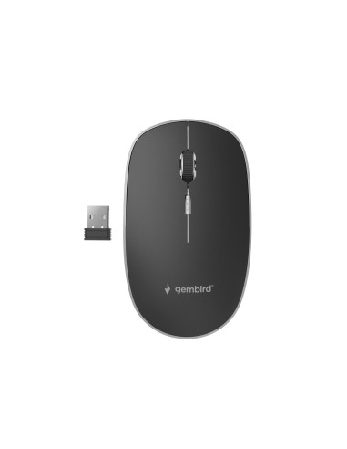 MOUSE USB OPTICAL WRL BLACK/SILENT MUSW-4BS-01 GEMBIRD