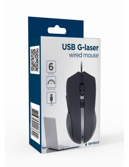 MOUSE USB LASER/MUS-GU-02 GEMBIRD