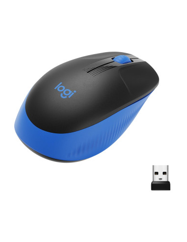 MOUSE USB OPTICAL WRL M190/BLUE 910-005907 LOGITECH