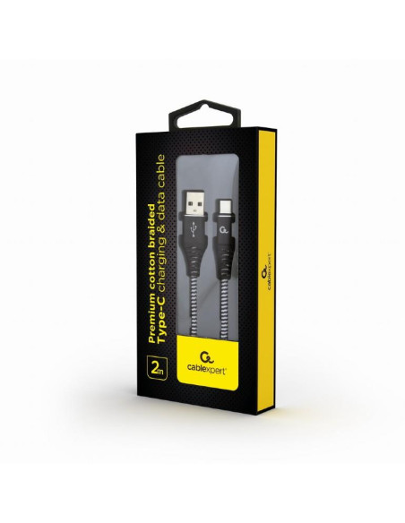 CABLE USB-C TO USB2 2M BLK/WHT/CC-USB2B-AMCM-2M-BW GEMBIRD