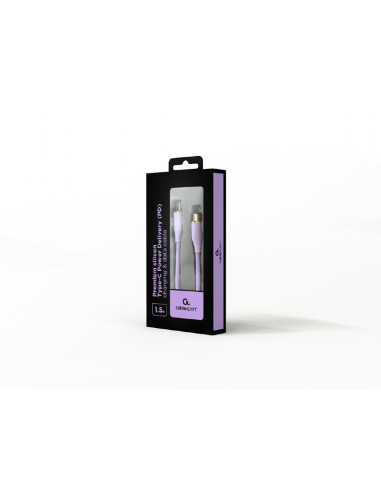 CABLE USB-C 1.5M PREMIUM VIOL./CC-USB2S-CMCM-1.5M-P GEMBIRD